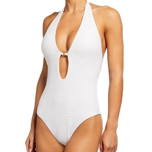 Letarte Laguna white Plunge women's extra small swimsuit - Picture 2 of 4